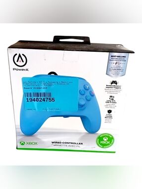 Power A Xbox One/Series S/X Wired Controller In Box, Blue